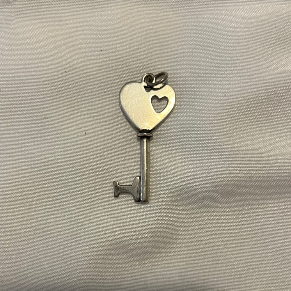 Sterling silver key pendant